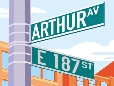 Arthur Avenue Postcard