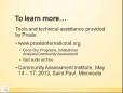 IATA Webinar Mar 2013 What is Community Assessment and How Can it Benefit My Community
