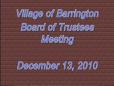 December 13, 2010 Board Meeting