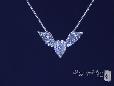 Sterling Silver CZ Winged Heart Necklace