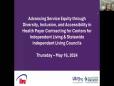 Advancing Service Equity through Diversity, Inclusion, and Accessibility in Health Payer Contracting for Centers for Independent Living & Statewide Independent Living Councils