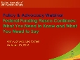 2013-10-23 12.00 Federal Funding Fiasco Continues_ What You Need to Know and What You Need to Say_0