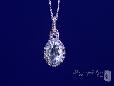 Round Diamond CZ Solitaire Necklace in Sterling Silver, 3.9 Carat