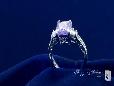 Sterling Silver Tanzanite & Diamond CZ Engagement Ring at ShoppingBadger.com