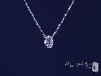 Sterling Silver Bezel Set 6mm Diamond CZ Solitaire Necklace