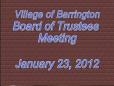 January 23, 2012 Board Meeting
