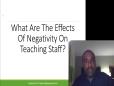 Negativity Effect On Teachers