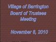 November 08, 2010 Board Meeting