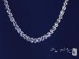 Bezel Set 3mm CZ Tennis Necklace in Sterling Silver