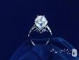 Sterling Silver Crown CZ Ring with Baguette Side Stones