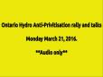 Ontario Hydro talk rally and agm