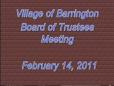 February 14, 2011 Board Meeting