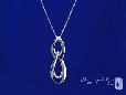 Sterling Silver Chunky Oval Pendant Necklace