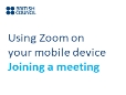 Using Zoom on my mobile device | Joining a meeting