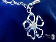 Sterling Silver Flower Charm Bracelet