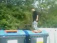 Dumpster Jumper Accidentally Throws Self Away