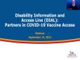 Disability Information and Access Line (DIAL): Partners in COVID-19 Vaccine Access