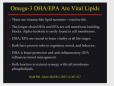 Omega-3s, DHA, and EPA: Vital Lipids for the Brain
