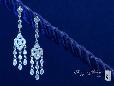 Dangling Sterling Silver CZ Chandelier Earrings