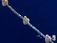 Sterling Silver Vermeil Heart Diamond CZ Bracelet at ShoppingBadger.com