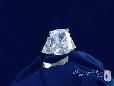 Sterling Silver 3-Stone Cushion Cut CZ Ring