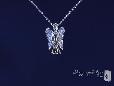 Sterling Silver CZ Angel Necklace