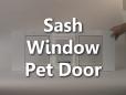 Aluminum Sash Window Pet Door Demo - Ideal Pet Products