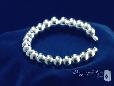 Sterling Silver 8mm Bead Cuff Bracelet