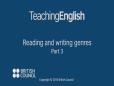 RW8.3 Reading and writing genres: Part 3