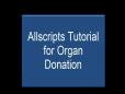 allscripts for organ donation