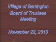 November 22, 2010 Board Meeting