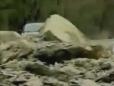 Driver Slams Into Rockslide