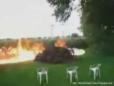 Man Engulfs His Backyard In Flames