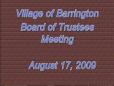 09-0817 Village Board Meeting