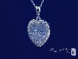 Sterling Silver CZ Heart Pendant Necklace