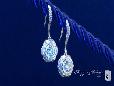 Sterling Silver Diamond Cubic Zirconia Earrings