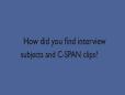 StudentCam - Student Advice for finding Clips and Interviews