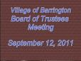 September 12, 2011 Board Meeting