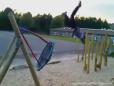 Epic Backflip From Swing FAIL Faceplant