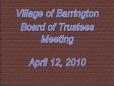 April 12, 2010 Board Meeting