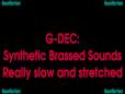 Synthetic Brassed Sounds - Really Slow and Stretched (G-DEC)