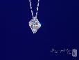 Asscher Cut CZ Solitaire Pendant Necklace in Sterling Silver