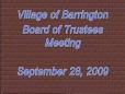 September 28, 2009 Board Meeting