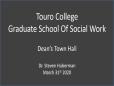 GSSW Deans Town Hall Tuesday March 31st 2020