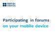 Forums (Mobile devices)