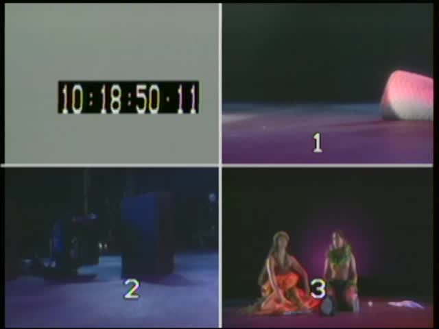Quad split screen of raw footage from Holo Mai Pele #3