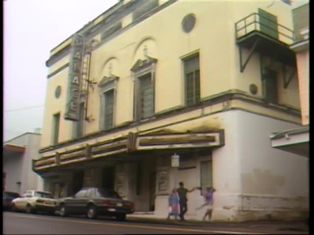 B-roll footage of Palace Theatre and Hilo Jail 1/25/1990