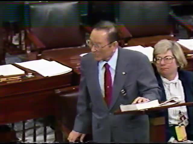 Senate debate on Bill 1009 Wartime Internment Reparations 4/21/1988 tape 4