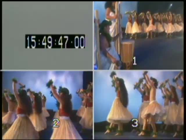 Quad split screen of raw footage from Holo Mai Pele #7