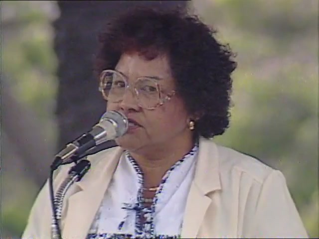 Wilma Liko Grambusch: remarks, Tribute to George Helm and Kimo Mitchell, March 1982